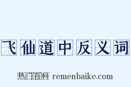 飞仙道中反义词是什么意思的图片